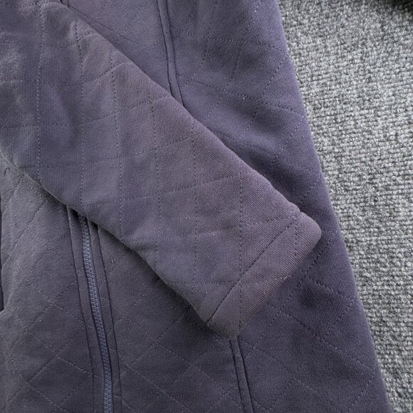 The North Face Purple Fuzzy Fleece Lined Jacket Small Full Zip Long W/ Pockets - Picture 15 of 16
